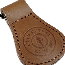 Gold Gym Key Chain, tan, Drop type