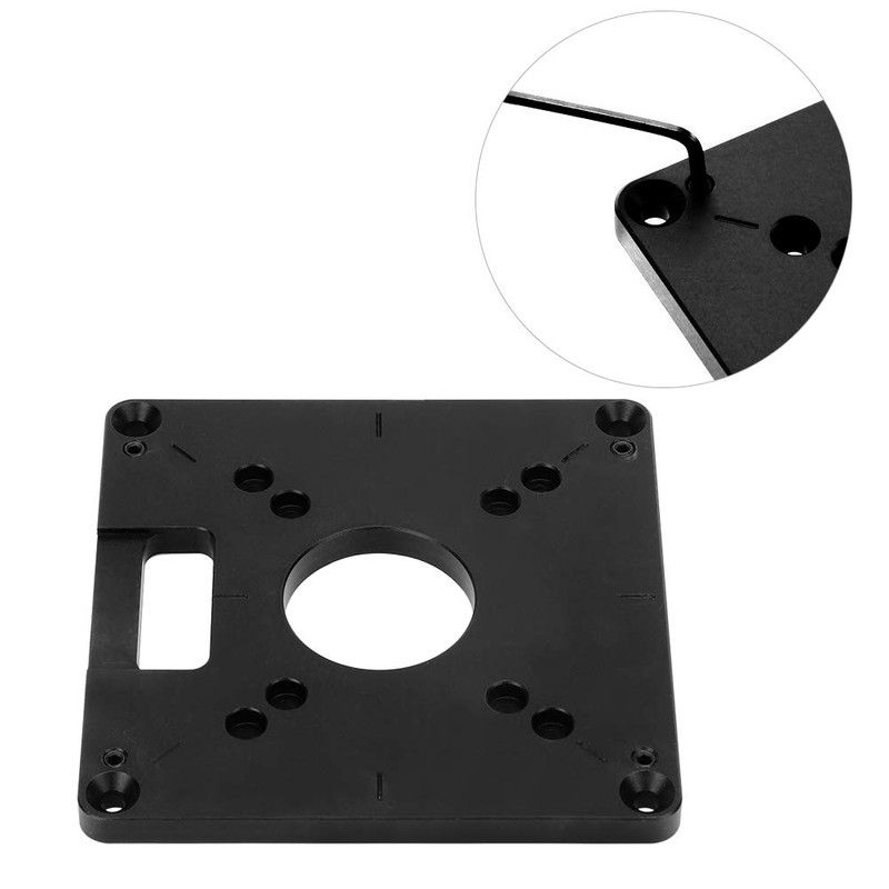 Router Base Plate Table Top Woodworking Router Plate Aluminium Alloy