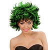 Widmann 04416 ? Two Tone Gesträhnte Wig, Short, Green
