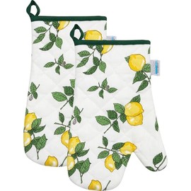 Kracht Oven Glove Lemon Pack of 2 Yellow / Green Size 20 x 30 cm