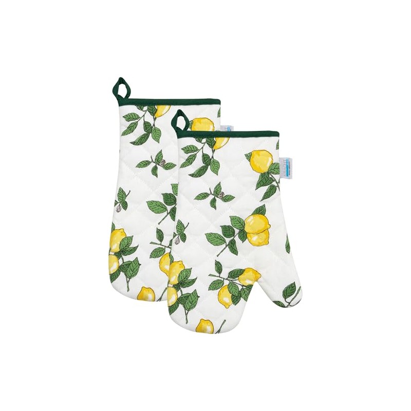 Kracht Oven Glove Lemon Pack of 2 Yellow / Green