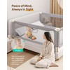 FAMILL Bed Rail for Toddlers, Foldable Toddler Bed Rails Suitable