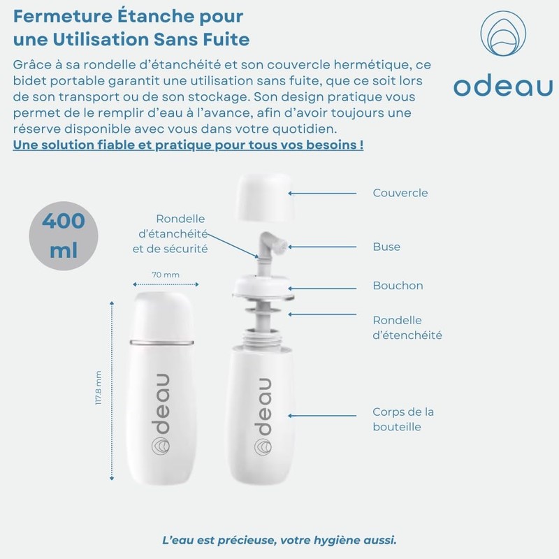 Portable Retractable Bidet - Compact, leak-proof and convenient for ecological