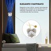 GIRASOLE HOME® Magnetischer Raffhalter aus Stoff in Herzform gepolstert mit