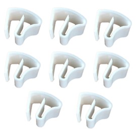 8 Stück Klemmträger Für Jalousien Universal Kunststoff Klemmhalter Alu Jalousie Ohne Bohren Montage ohne Schrauben und Bohren