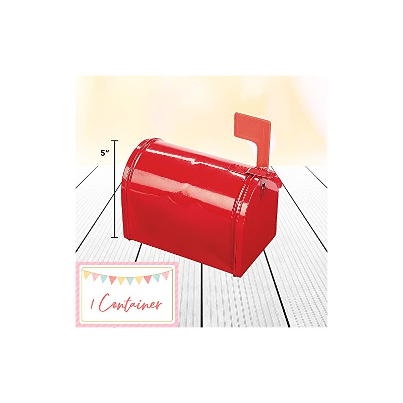 Fun Express Little Red Tinplate Mailbox