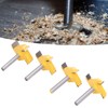 Spoilboard Surfacing Router Bit Set 4 Flute Rabbet Slot Flattening
