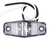 LBRST 2.5" Clear Lens LED Truck Trailer Oval Red Side