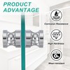 PATIKIL Glass Shower Door Handle, Aluminum Alloy Back-to-Back Shower Door