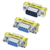 DTECH Serial Adapter 3-Pack (DB9 F-F, M-F, M-M), Mini Size
