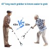 Honeysuckle 43 inch Extra Long Grabber ToolFoldable Pick Up Stick