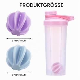 PUDSIRN 7pcs Milk Shake Protein Shaker Balls, Plastic Mixing Ball Bottle Mixer, Colorful Whisk Shaker Balls for Protein Shaker Bottle (4.5cm)