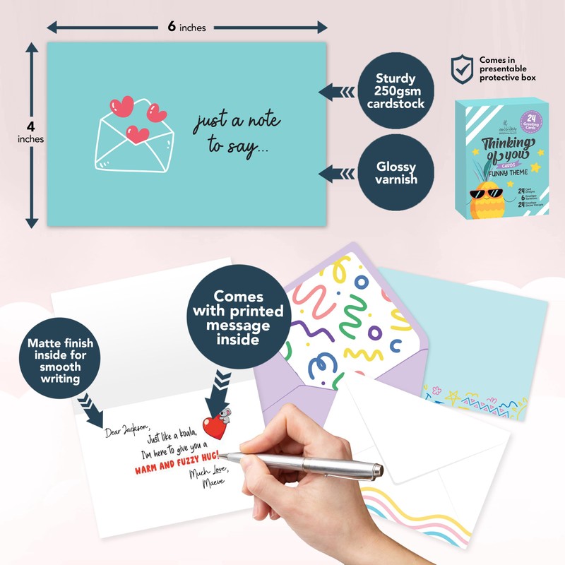 Decorably Thinking Of You Cards (Funny)