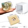Voaesdk Light Resin Square Molds,Large Cube LED Silicone Molds for