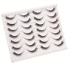 Gmagictobo False Eyelashes Natural Short Clear Band Cat Eye Lashes