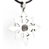 Trilogy Jewelry Pewter Chaos Star Magic Pendant on Leather Necklace