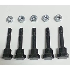 LAWN & GARDEN AMC Snowblower Shear Pins & Nuts Compatible with Husqvarna 531002513 & 506714001