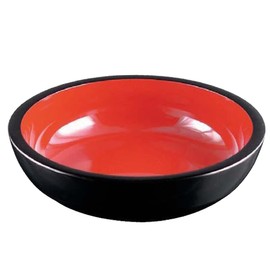 J-kitchens Buckwheat Bowl, New Dough Bowl, Thick Inner Vermilion, 3.5 inches (9 cm), Diameter 10.6 x 3.0 inches (27 x 7.5 cm), Made in Japan
