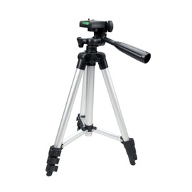 LALAFINA Adjustable Height Rotating Tripod with Quick Release Mount for DSLR Cameras Video Cameras Tablets Lightweight Aluminum Alloy for Silver