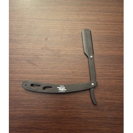 Professional Level Straight Edge Razor Stainless Steel Black Handmade Shaving Razor New Edition