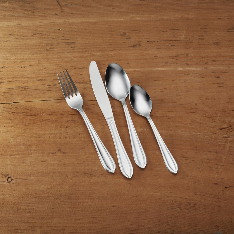 Hampton Forge Ginger 4 Pc Dinner Spoons, 0.35 LB, Metallic