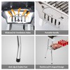 Portable Charcoal Grills,Outdoor Folding Barbecue Grill, Stainless Steel Foldable BBQ