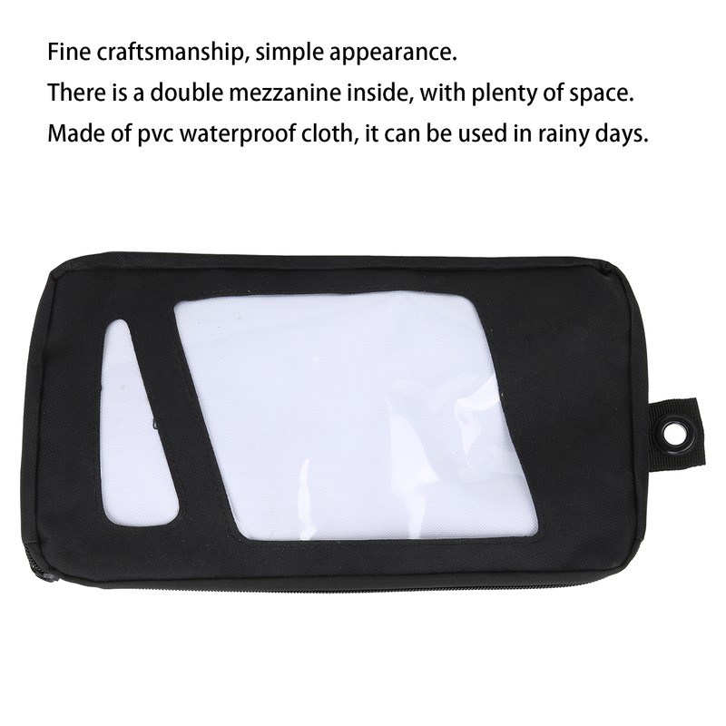 10in Black Surfboard Surfing Fin Storage Bag Durable Canvas Handbag