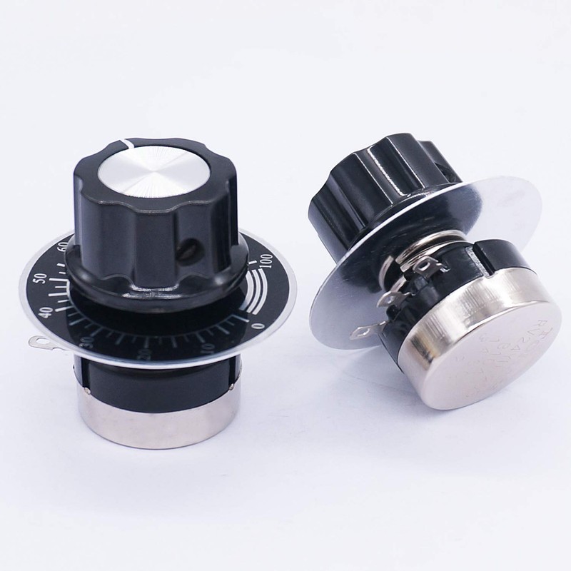 Taiss / 2pcs RV24YN20S Single Turn Carbon Film Rotary Taper