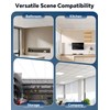 32 Sq.Ft Drop Ceiling Grid System kit, Whtie Galvanized Steel