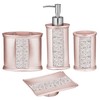 Popular Bath Sinatra Bath Set, 4PC, Blush