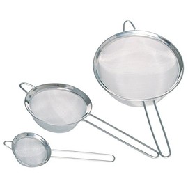 KitchenCraft Fine Sieve Set, Stainless Steel, 3 Pieces