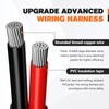 LIGHTFOX LED Light Bar Wiring Harness Kit-14AWG Wiring Kit with