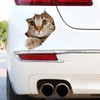 OQKAHIV Pack of 2 3D Cat Stickers, Car Stickers, Cute