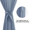 Hiasan Faux Linen Pinch Pleated Curtains 108 Inches Long for