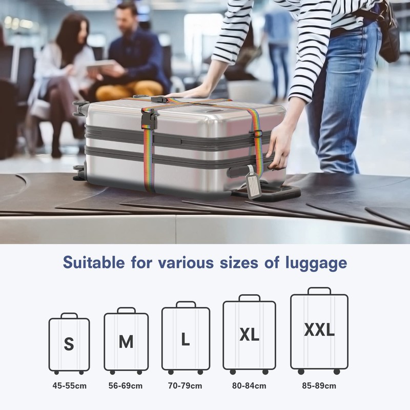 JYSDCXC Luggage Strap Suitcase Strap – Suitcase Strap Cross Strap