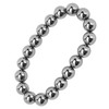 10mm Round Terahertz Beads Bracelet Energy Stone Elastic Flexible Stylish