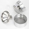 Grinder【Superfine Grinding】aluminum alloy Pepper Grinder Set, Silver 2.2 inch