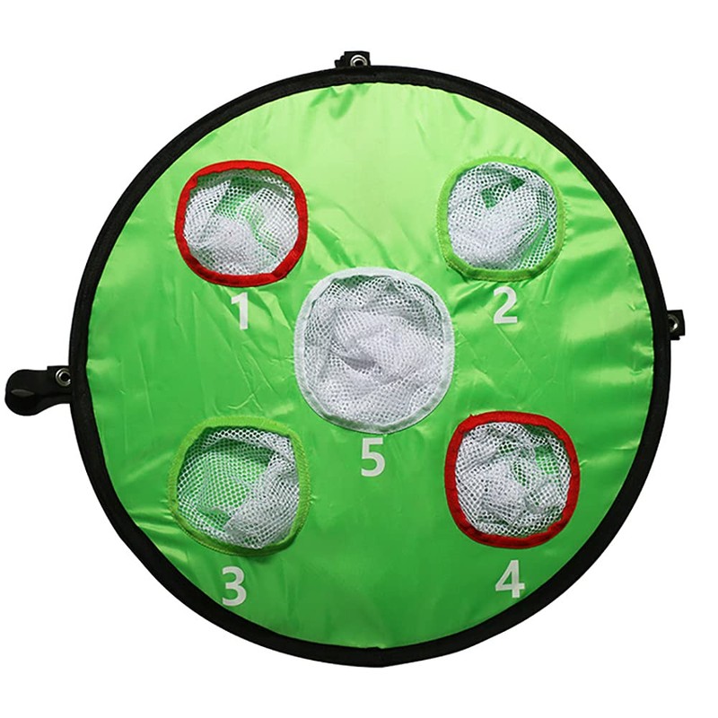 ANCLLO Double Sided Golf Net 5 Holes Indoor Outdoor Portable