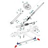 Panglong Golf Cart Ball Joint Tie Rod End Kit for