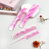 4 Pcs Unisex Hair Comb Set - Rat Tail, Wide