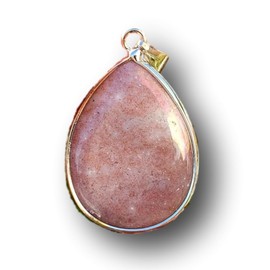 Sublime Gifts Fancy Jasper Crystal Healing Gemstone Pendant with Metal Bail, 1, purple