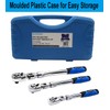 YOTOO Extendable Ratchet Set 3Pcs 1/4", 3/8" & 1/2" Drive