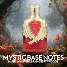 Samah Ruby Luxury Perfume for Women - 100ml Spicy Floral Eau de Parfum with Saffron, Bitter Almond & Ambergris, Long-Lasting Seductive Scent