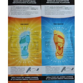 Original Wellness Akupressur Magnetsohle Magnetische Einlegesohlen für Damen und Herren Energetix 4you 3009 Stimulations Noppen + 8 Magnete Feet Universalgröße