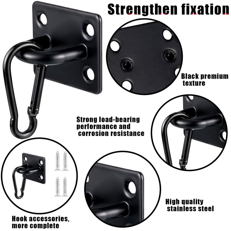 Shimeyao Stainless Steel Ceiling Hooks, 6 Sets Heavy Duty Eye