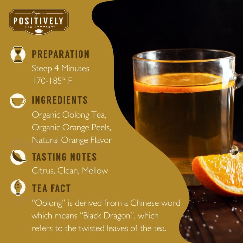 Organic Positively Tea Company, Oolong Tea Sampler, Loose Leaf, 4