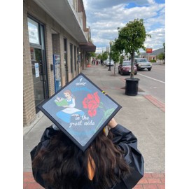 Tassel Toppers - Beauty and the Beast, Adventure in the Great Wide Somewhere Grad Cap Topper, Grad Cap Decorations Assorted Colors