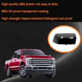 Right Passenger Side Replacement Mirror Cover Compatible with Ford F250 F350 F450 F550 Super Duty 2017-2026 Exterior Door Side Rearview Mirror Cap Cover (Glossy Black)