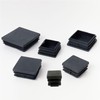 4pcs Square Pipe Cap Tube Cap Square Pipe Cap End