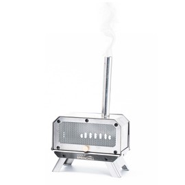 GOOUT SPRINGHILL Incense Burner & Mini Portable Stove - Compact Foldable with Detachable Ash Catcher, 3.9x2.4x6.5 Inch Stainless Steel, Silver